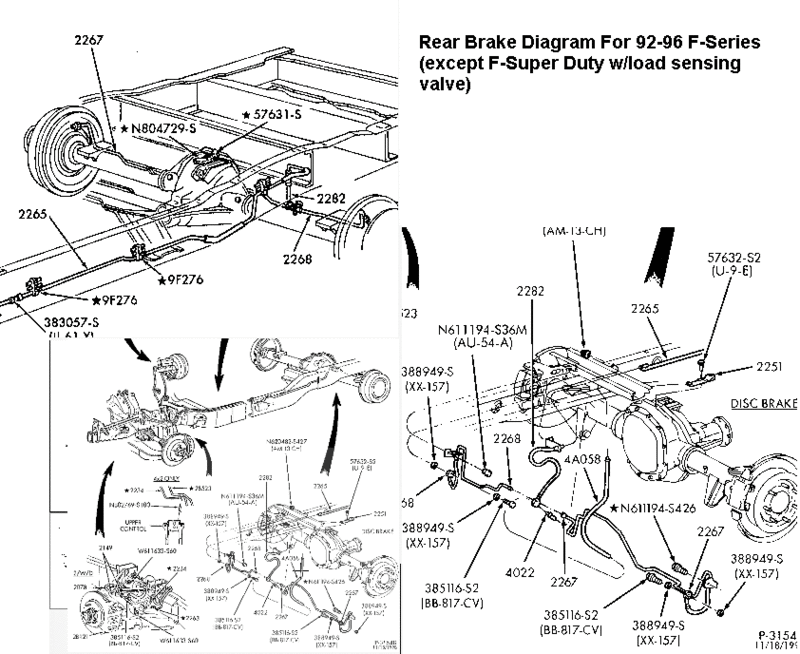 1999 Ford f250 brake line diagram